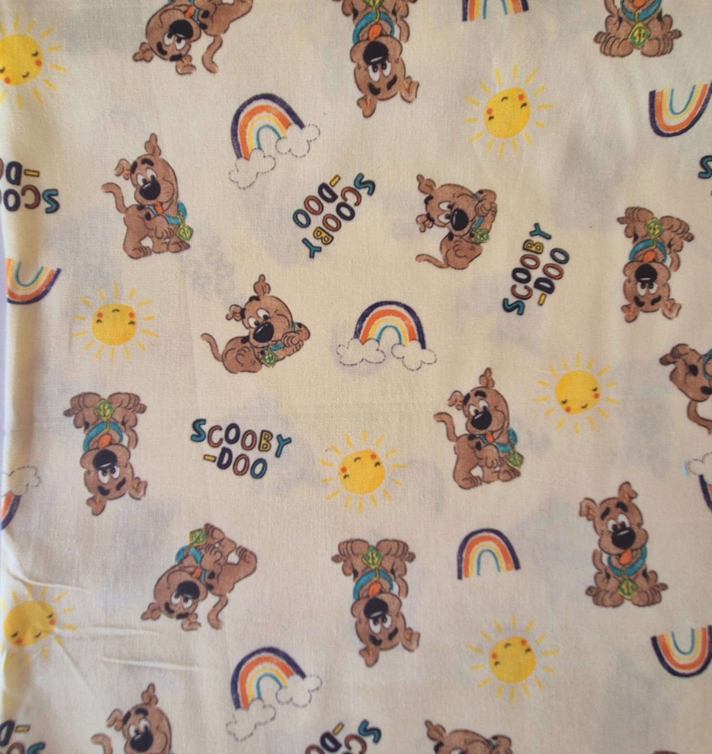 Tecido tricoline - Scooby Doo - Col. WB Scooby Doo  - fd. creme - Ibirapuera Textil  (50x1,50 cm)  