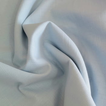 Tecido linho misto - liso  azul candy color - Charmy Tecidos