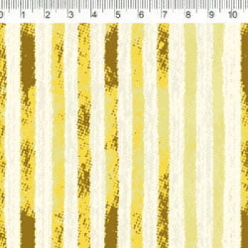 Tecido tricoline - Listrado Amarelo -  Col. Floratta  - Fernando Maluhy   (50x1,50cm)       