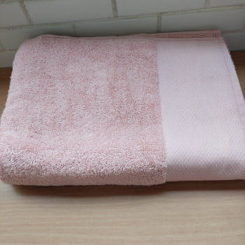 Toalha de banho - rose - 100% algodão  - 530 gr m² -  IC TExtil (70cm x1 ,40 cm) 