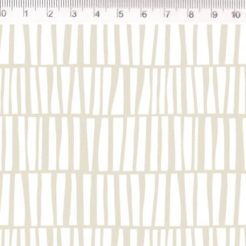 Tecido Tricoline - Col. Geometricos Mariana Curti - zebra bege - Fernando Maluhy  (50x1.50cm)             