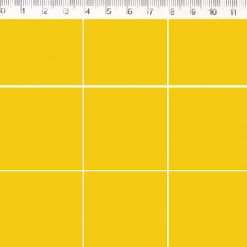 Tecido tricoline - Colecao Grid - xadrez branco fundo amarelo - Fernando Maluhy          