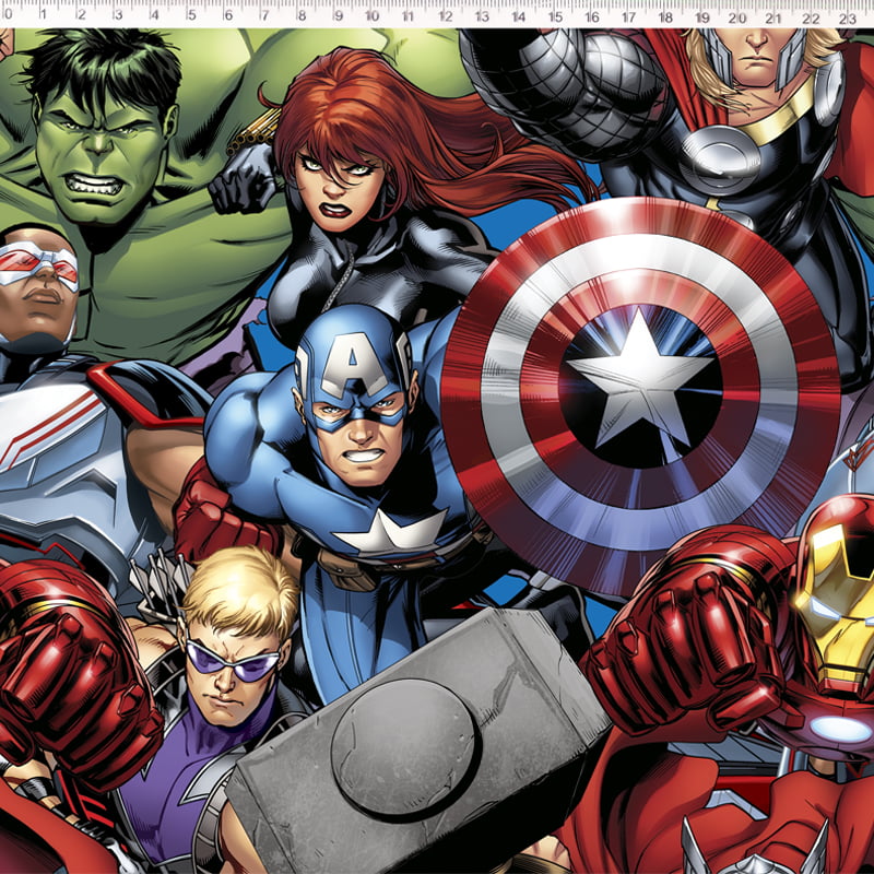 Tecido tricoline digital - All Avengers 3  - Fernando Maluhy            