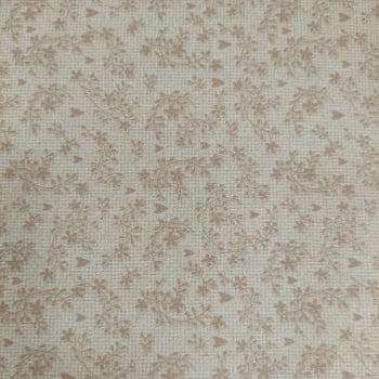 Tecido Tricoline digital - Col. Amo Aplique - arabesco caramelo - Fuxicos e Fricotes  (50x1,50cm)               
