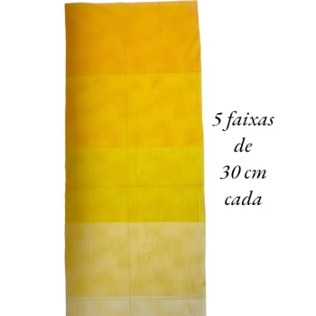 Tecido Tricoline digital - faixas de poa branco fd.amarelo degradê - Col. Basics for All - Fernando Maluhy  (50x1,50 cm)                             