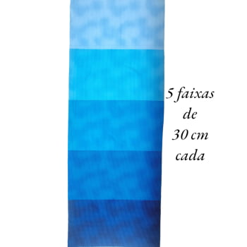 Tecido Tricoline digital - faixas de poa branco fd. azul- Col. Basics for All - Fernando Maluhy  (50x1,50 cm)                         