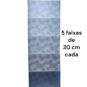 Tecido Tricoline digital - faixas de poa  branco fd. grafite - Col. Basics for All - Fernando Maluhy  (50x1,50 cm)                        