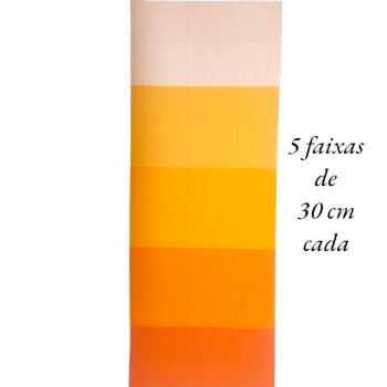 Tecido Tricoline digital - faixas de poa branco fd. laranja - Col. Basics for All - Fernando Maluhy  (50x1,50 cm)                          