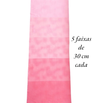 Tecido Tricoline digital - faixas de poa branco fd. rosa ciclete degradê - Col. Basics for All - Fernando Maluhy  (50x1,50 cm)                             