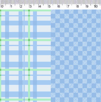 Tecido Tricoline digital - xadrez azul claro - Col. Basics for All - Fernando Maluhy  (50x1,50 cm)                              