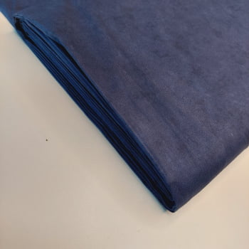 Tecido tricoline - estonado Azul Marinho - Cris Mazzer  (50 x 1,50 cm)   
