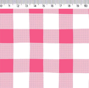 Tecido Tricoline - Xadrez Vichy rosa pink - Fernando Maluhy  (50x1,50 cm)                  