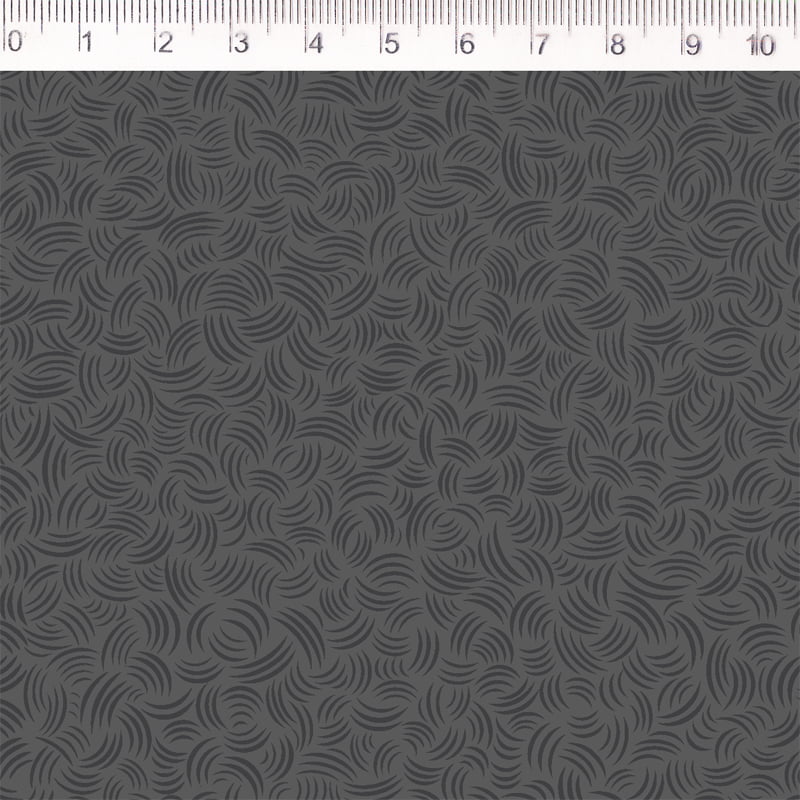 Tecido tricoline - Coleção Textura curvas- fundo cinza- Fernando Maluhy                  