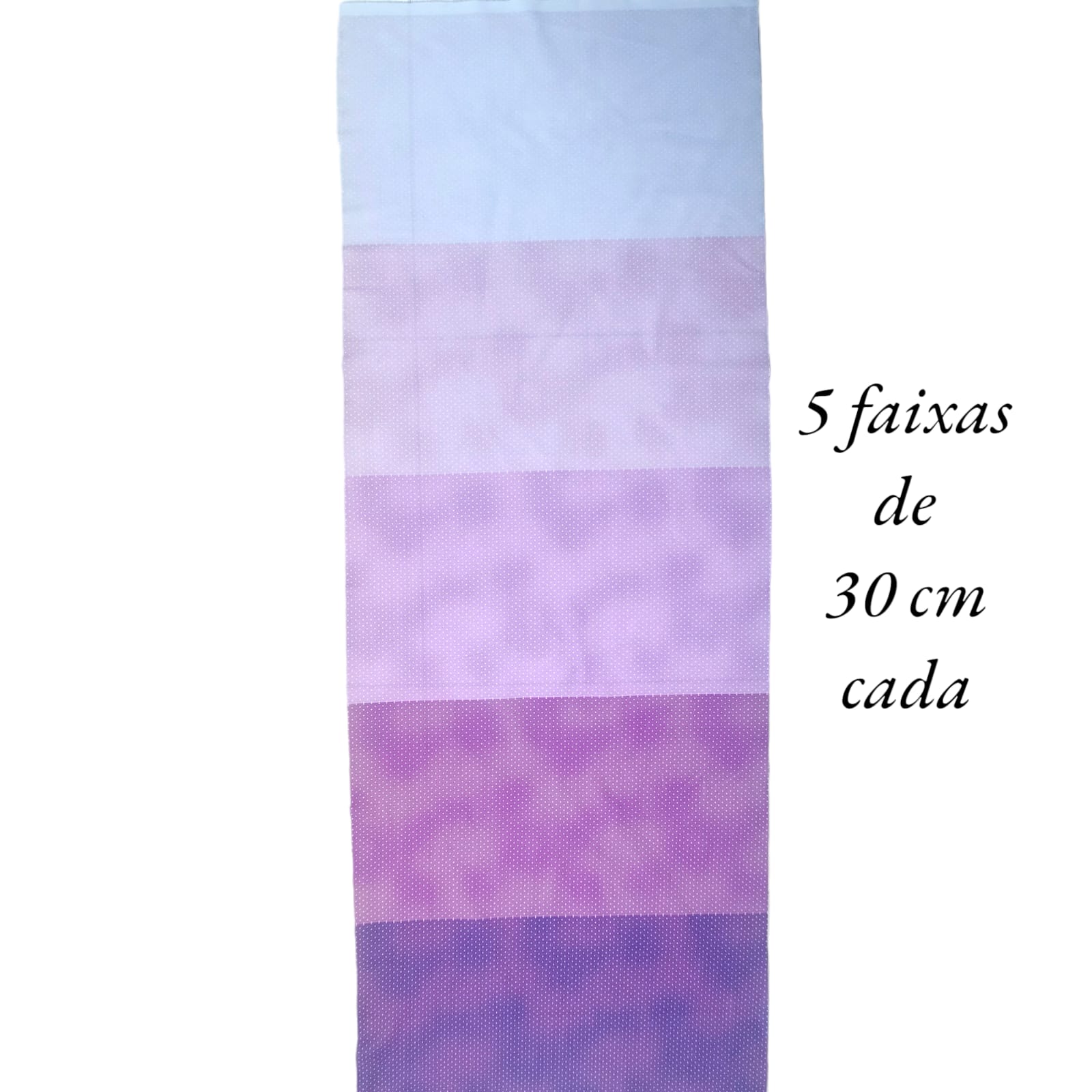 Tecido Tricoline digital - faixas de poa branco fd. roxo - Col. Basics for All - Fernando Maluhy  (50x1,50 cm)                           