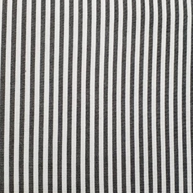 Tecido Tricoline - Listra cinza fundo branco - Fernando Maluhy 