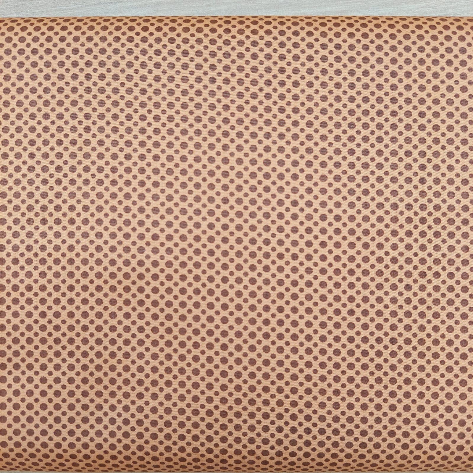 Tecido Tricoline  - poa terracota - Fuxicos e Fricotes  (50x1,50cm)            